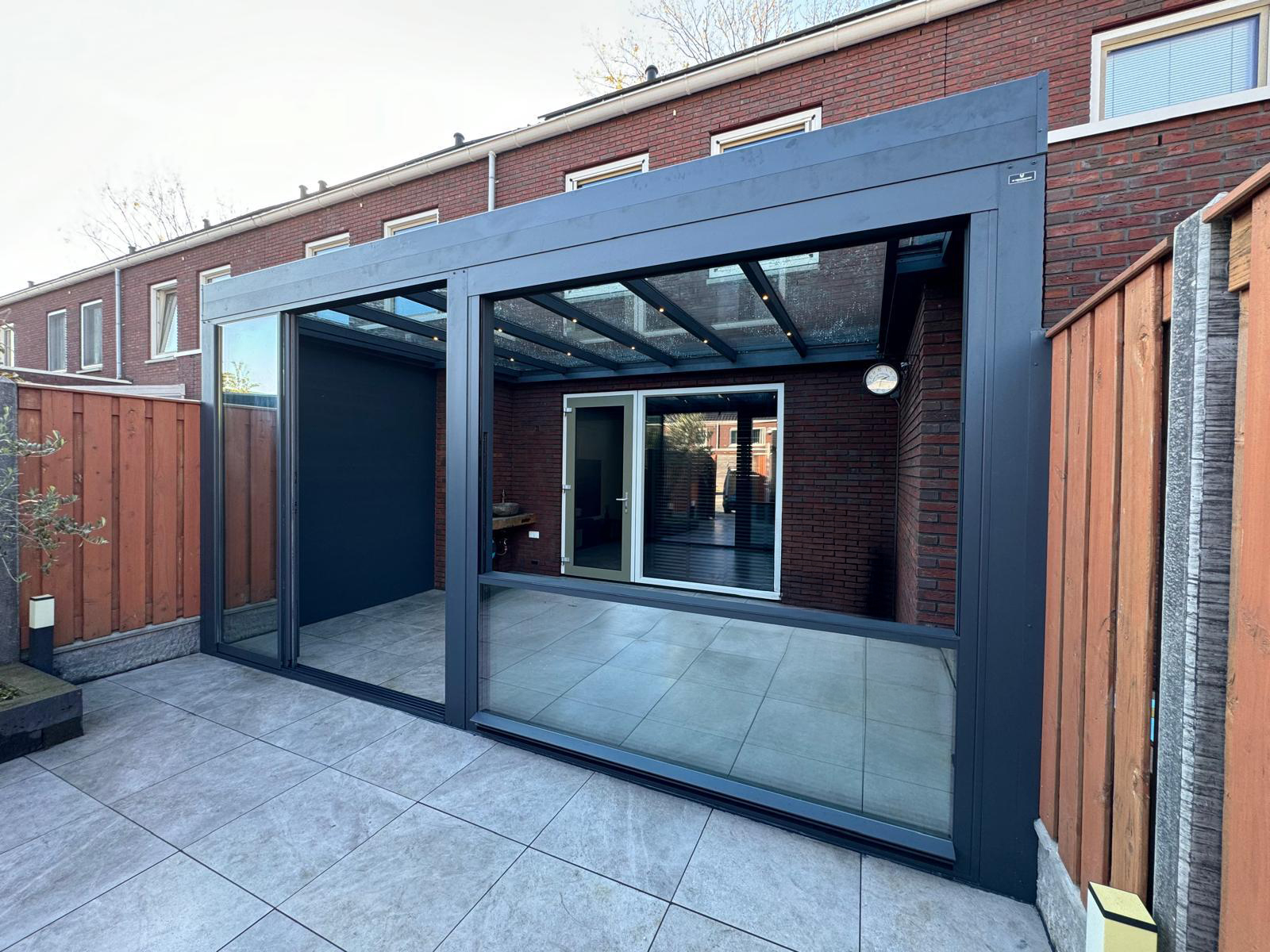 Overkapping in de tuin